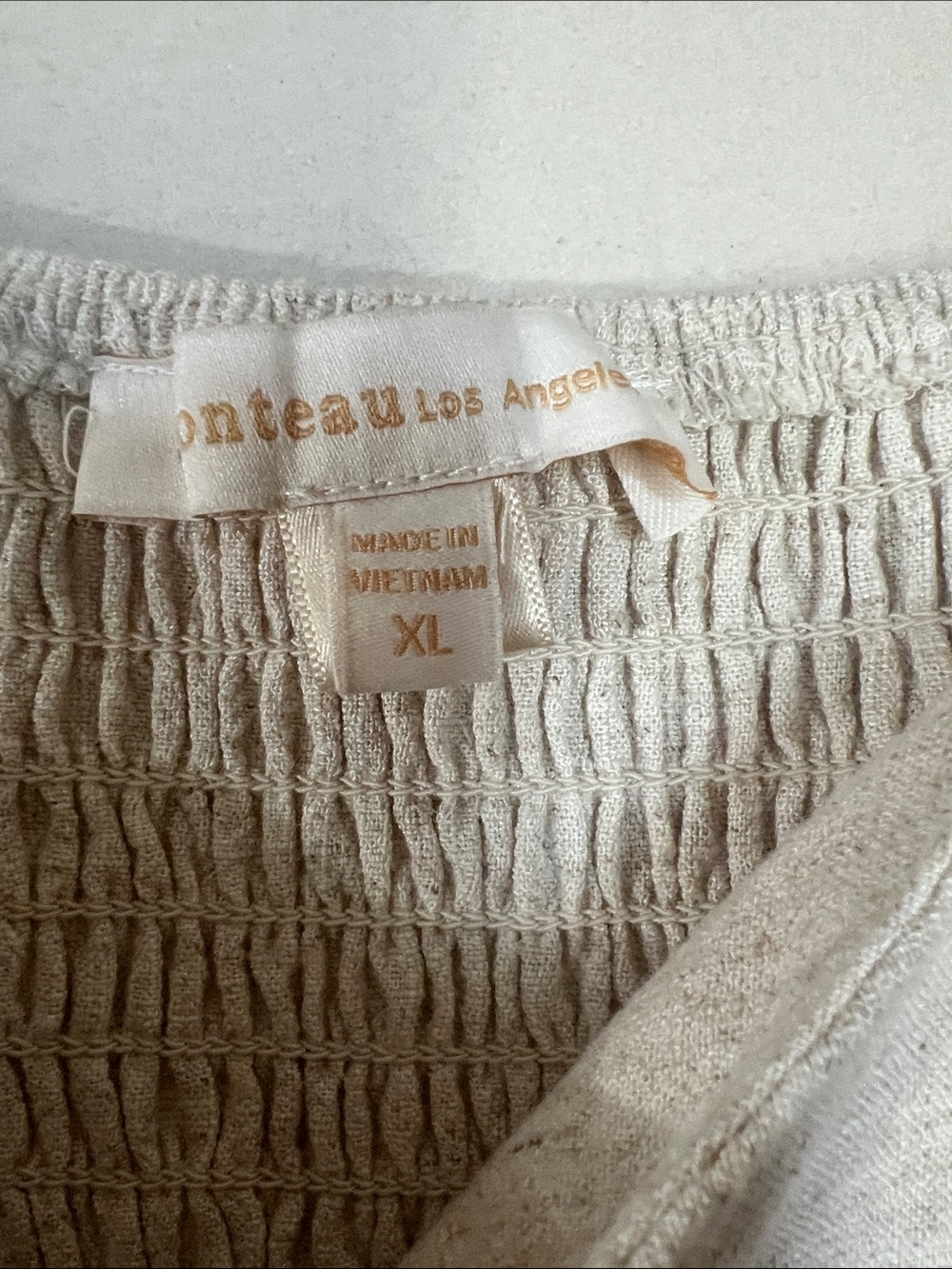 Women’s Cream Button-Front Ruffle Strap Top - Picture 2 of 3